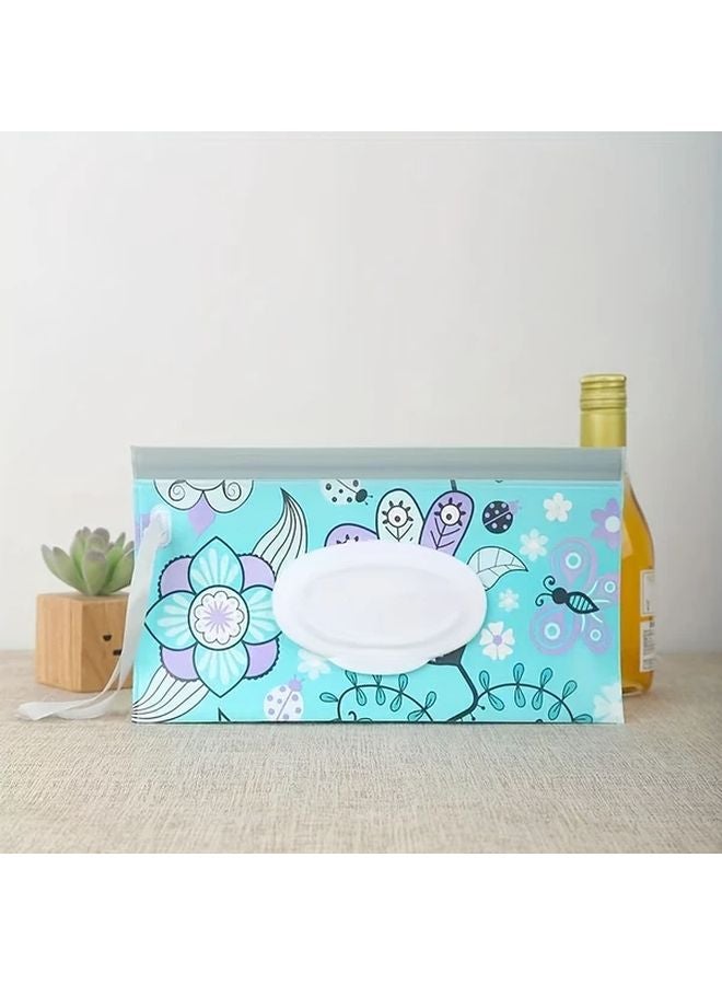 Purple Reusable Wet Wipe Containers 2 Pack Portable Travel Wipe Holder Durable Zipper Closure - Image 5